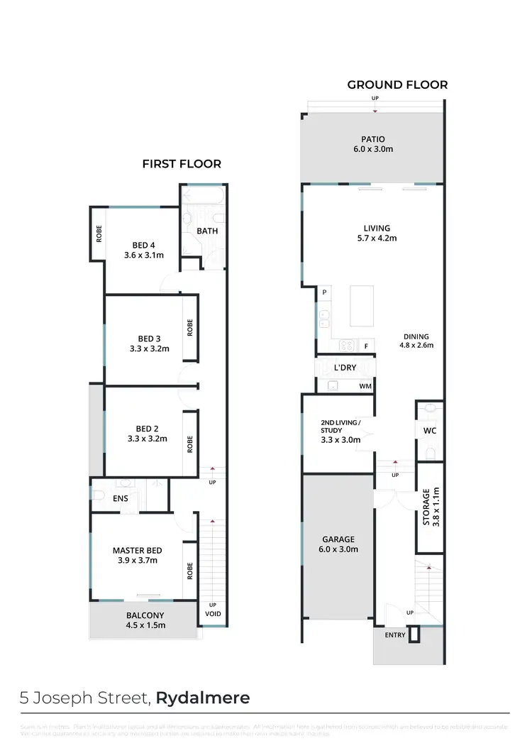 Floorplan of Homely house listing, 5 Joseph Street, Rydalmere NSW 2116