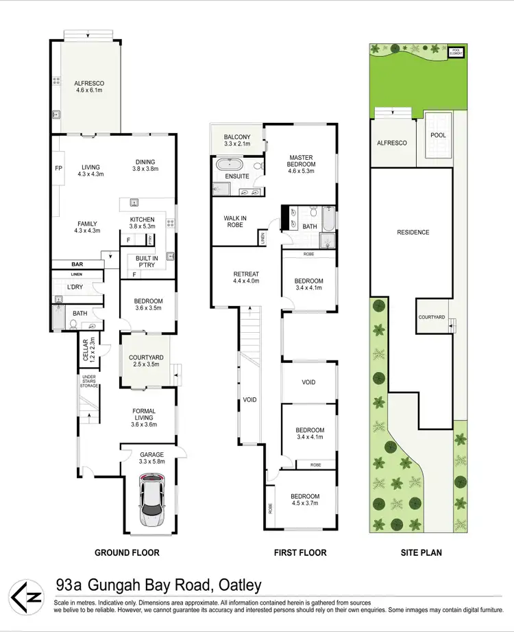 Floorplan of Homely house listing, 93a Gungah Bay Road, Oatley NSW 2223