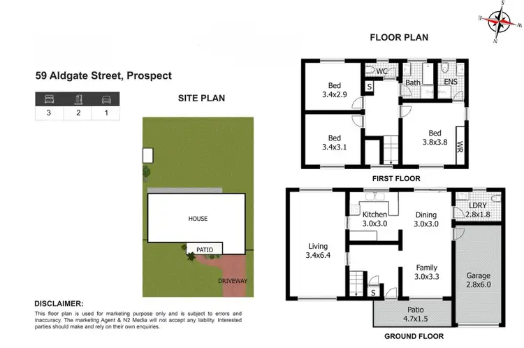 Floorplan of Homely house listing, 59 Aldgate Street, Prospect NSW 2148