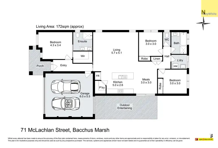 Floorplan of Homely house listing, 71 McLachlan Street, Bacchus Marsh VIC 3340