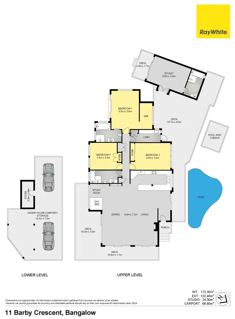 Floorplan of Homely house listing, 11 Barby Crescent, Bangalow NSW 2479