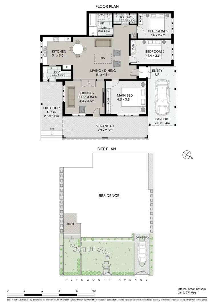 Floorplan of Homely house listing, 22 Ferncourt Avenue, Roseville NSW 2069