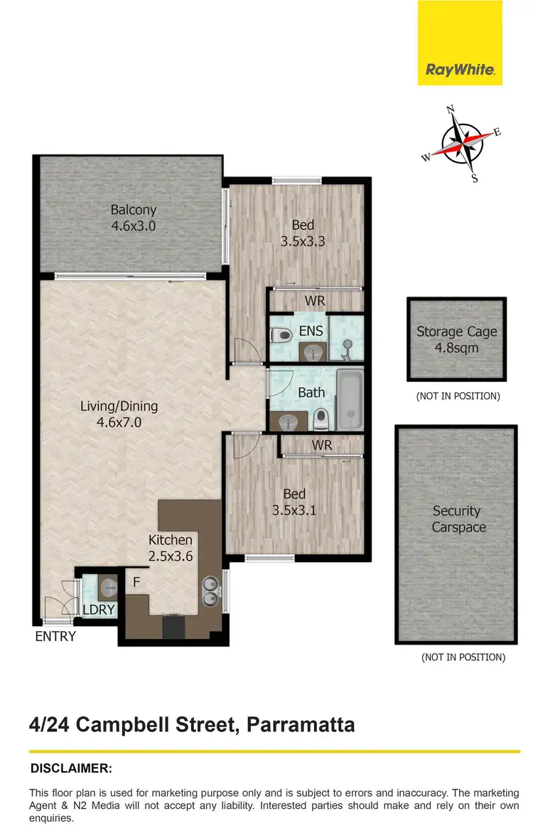 Floorplan of Homely apartment listing, 4/24 Campbell Street, Parramatta NSW 2150
