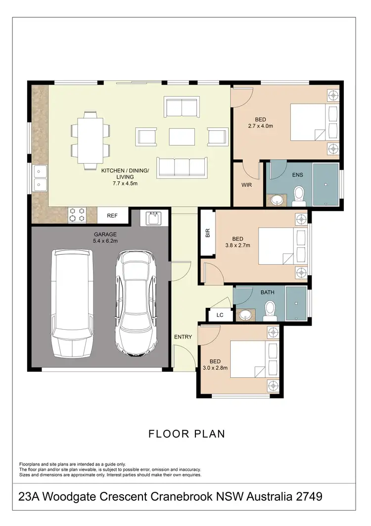 Floorplan of Homely house listing, 23A Woodgate Crescent, Cranebrook NSW 2749