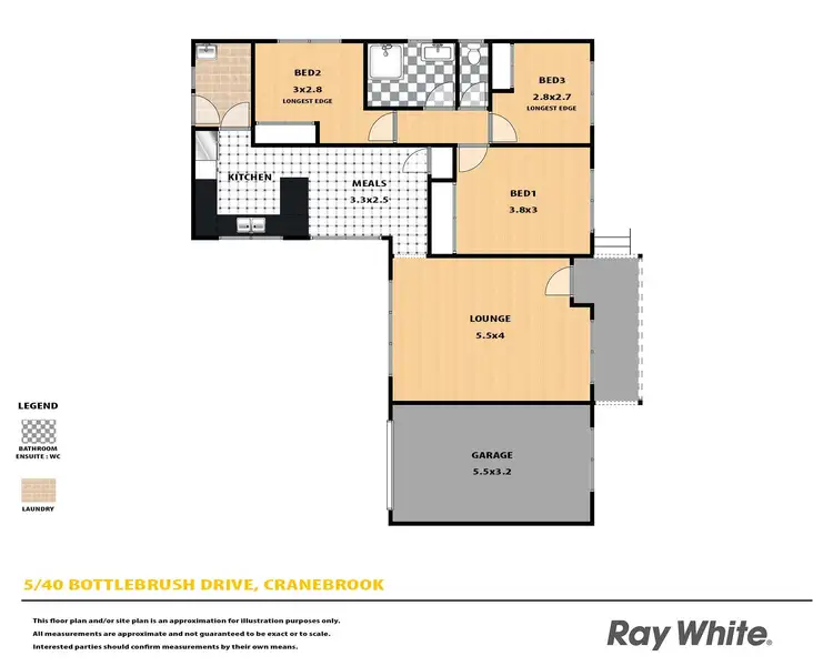 Floorplan of Homely villa listing, 5/40 Bottlebrush Drive, Cranebrook NSW 2749