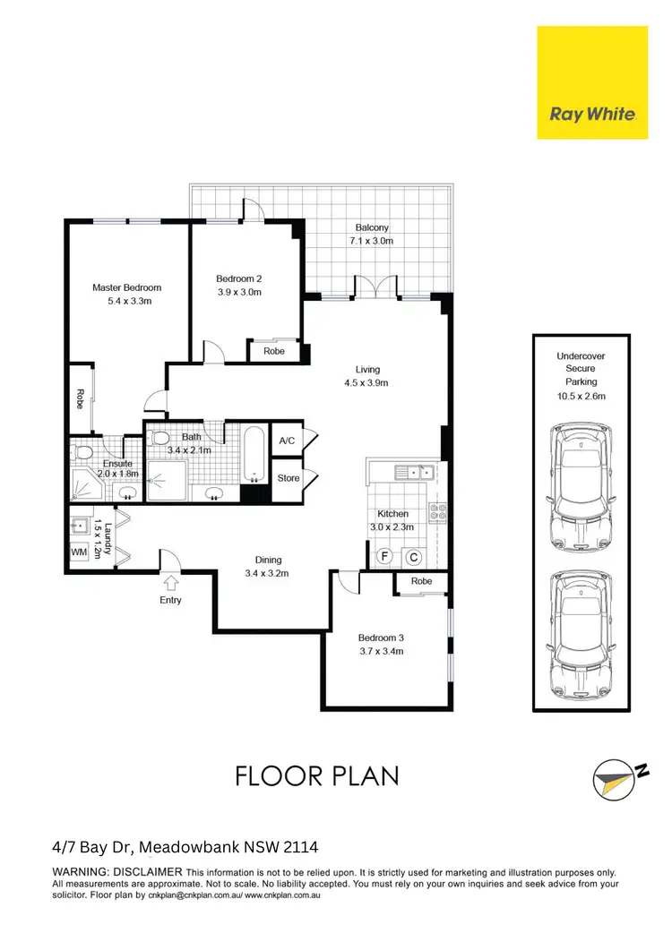 Floorplan of Homely apartment listing, 4/7 Bay Drive, Meadowbank NSW 2114