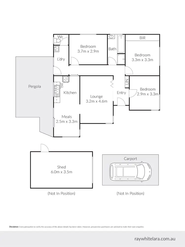 Floorplan of Homely house listing, 33 Rigel Road, Lara VIC 3212