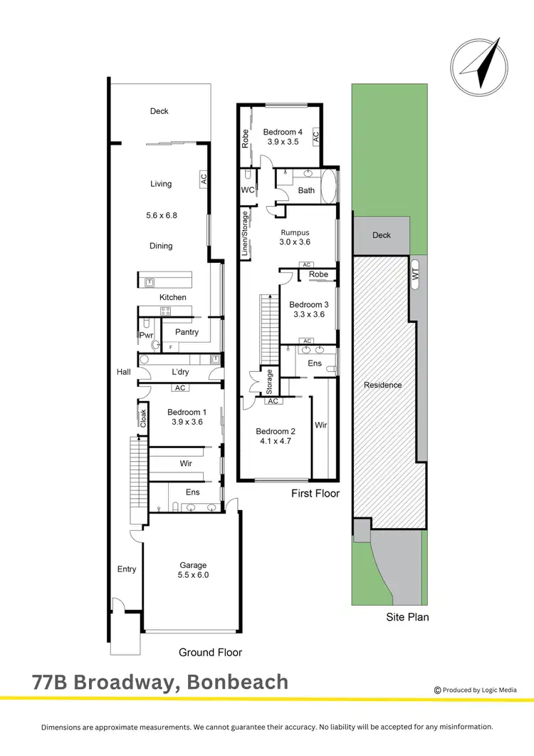 Floorplan of Homely townhouse listing, 77B Broadway, Bonbeach VIC 3196