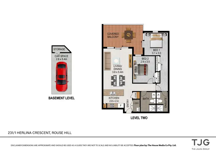 Floorplan of Homely apartment listing, 231/1 Herlina Crescent, Rouse Hill NSW 2155