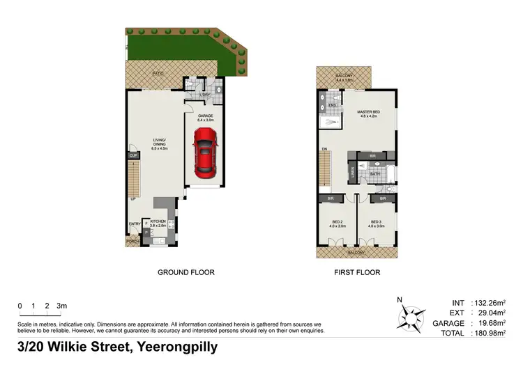 Floorplan of Homely townhouse listing, 3/20 Wilkie Street, Yeerongpilly QLD 4105