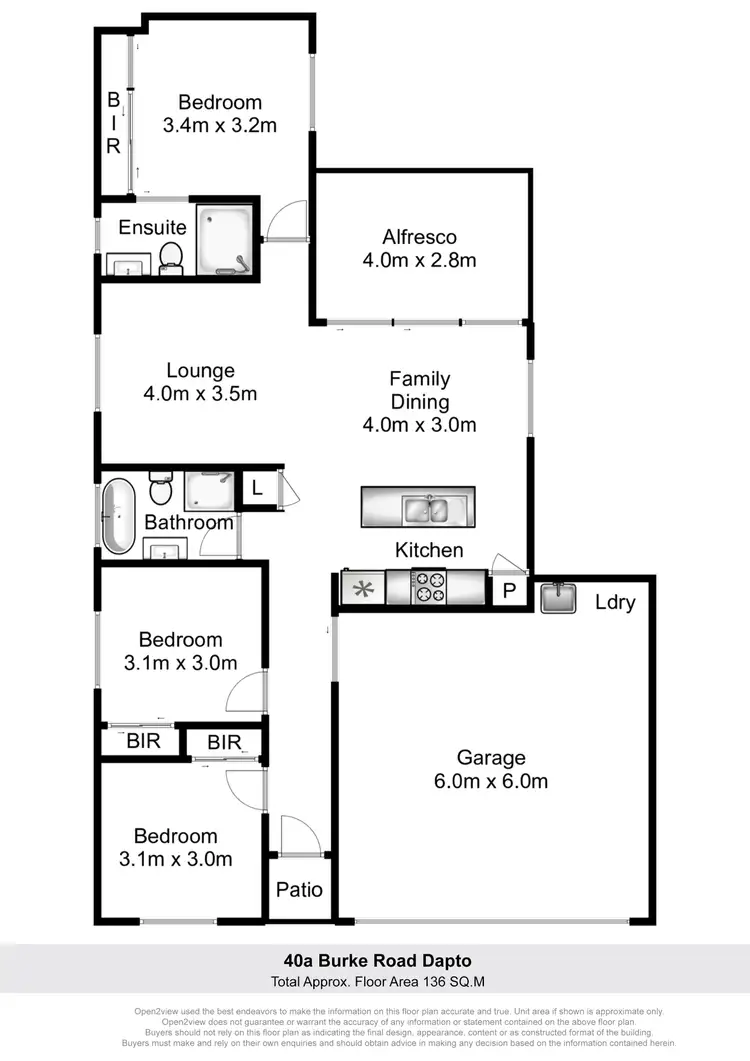 Floorplan of Homely house listing, 40A Burke Road, Dapto NSW 2530