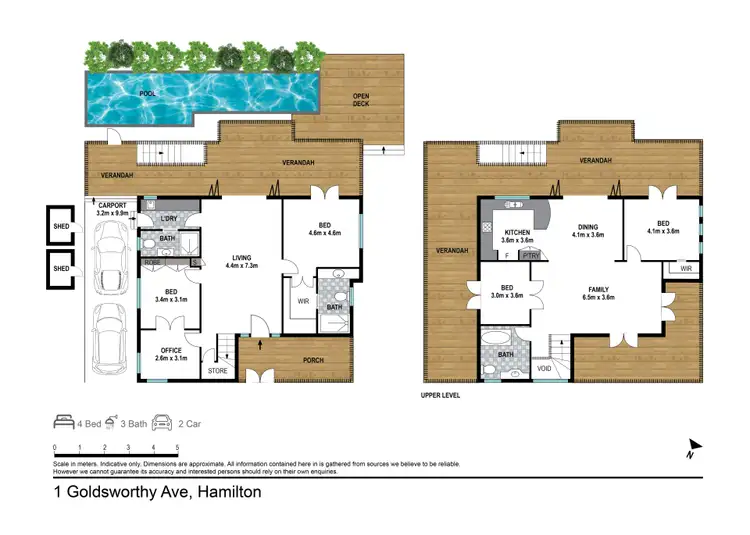 Floorplan of Homely house listing, 1 Goldsworthy Avenue, Hamilton QLD 4007