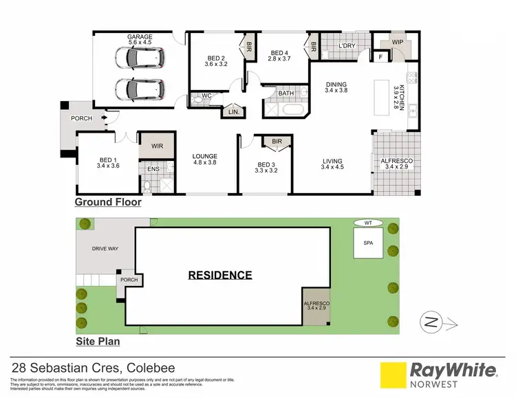 Floorplan of Homely house listing, 28 Sebastian Crescent, Colebee NSW 2761