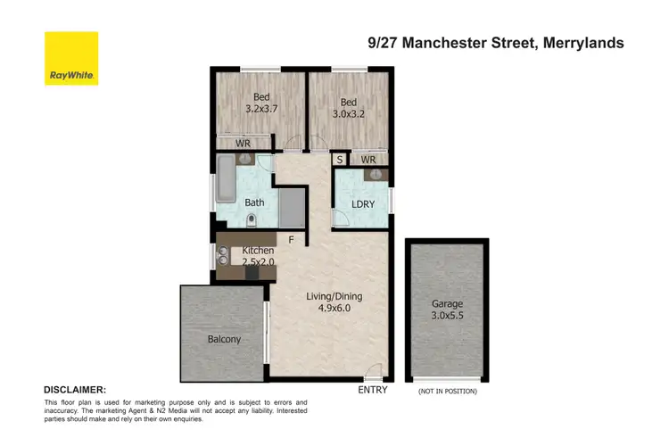Floorplan of Homely unit listing, 9/27-31 Manchester Street, Merrylands NSW 2160