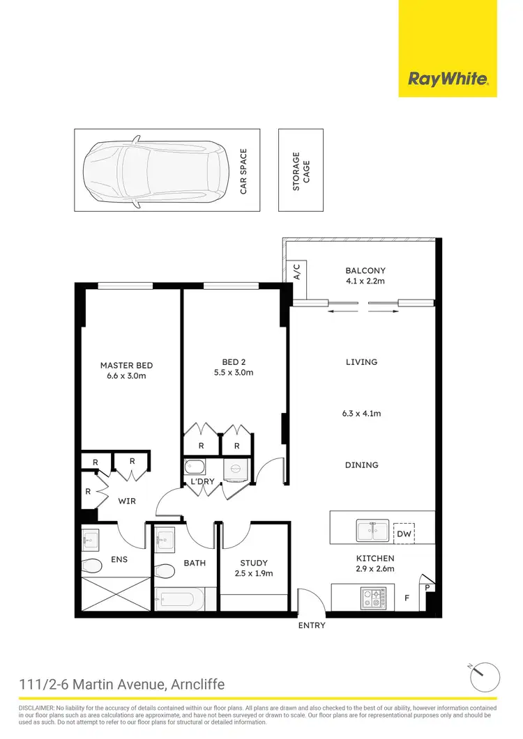 Floorplan of Homely apartment listing, 111/2-6 Martin Avenue, Arncliffe NSW 2205