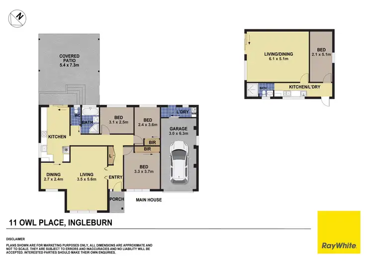 Floorplan of Homely house listing, 11 Owl Place, Ingleburn NSW 2565