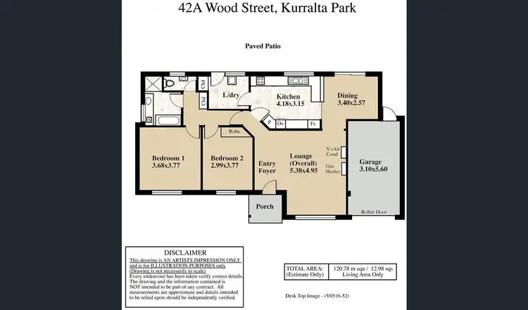 Floorplan of Homely house listing, 42A Wood Street, Kurralta Park SA 5037