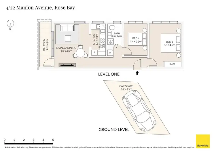 Floorplan of Homely apartment listing, 4/22 Manion Avenue, Rose Bay NSW 2029