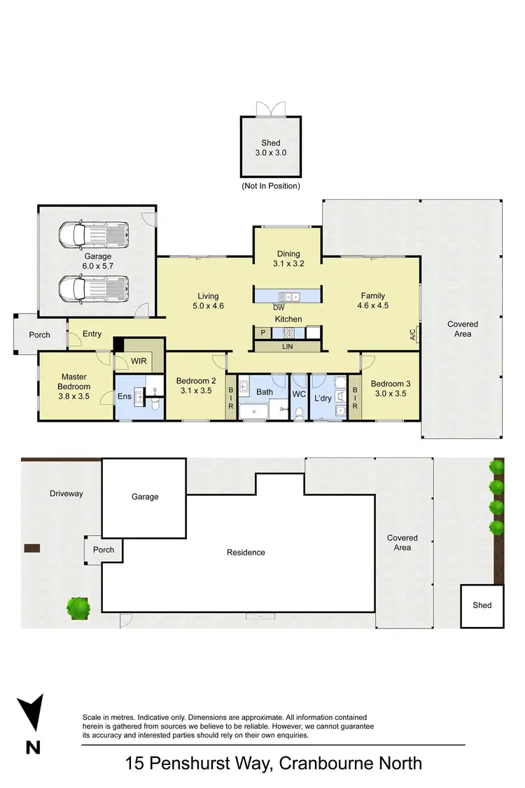 Floorplan of Homely house listing, 15 Penshurst Way, Cranbourne North VIC 3977