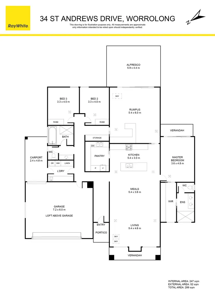 Floorplan of Homely house listing, 34 St Andrews Drive, Worrolong SA 5291