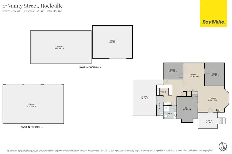 Floorplan of Homely house listing, 17 Vanity Street, Rockville QLD 4350