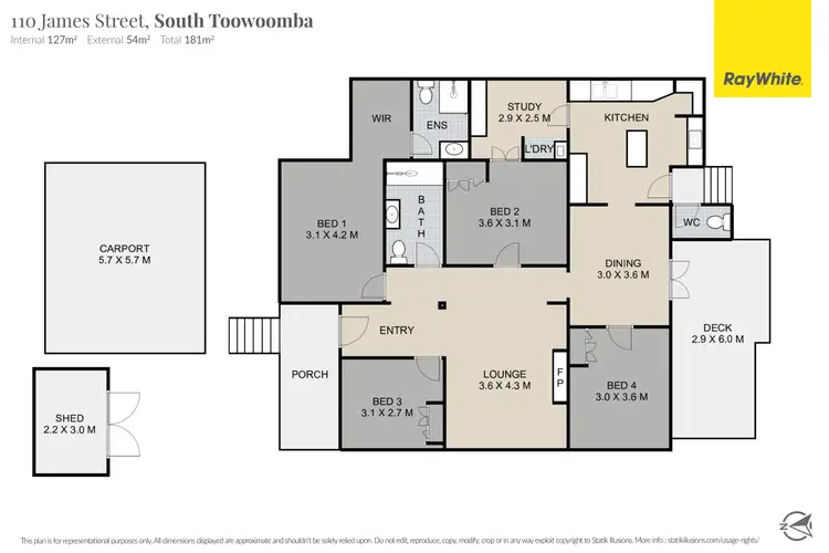 Floorplan of Homely house listing, 110 James Street, South Toowoomba QLD 4350