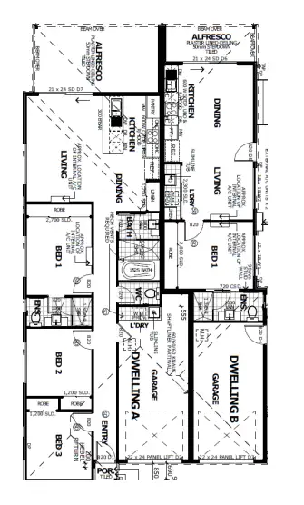 Floorplan of Homely semi-detached listing, 2/71 Miamax Place, Logan Reserve QLD 4133