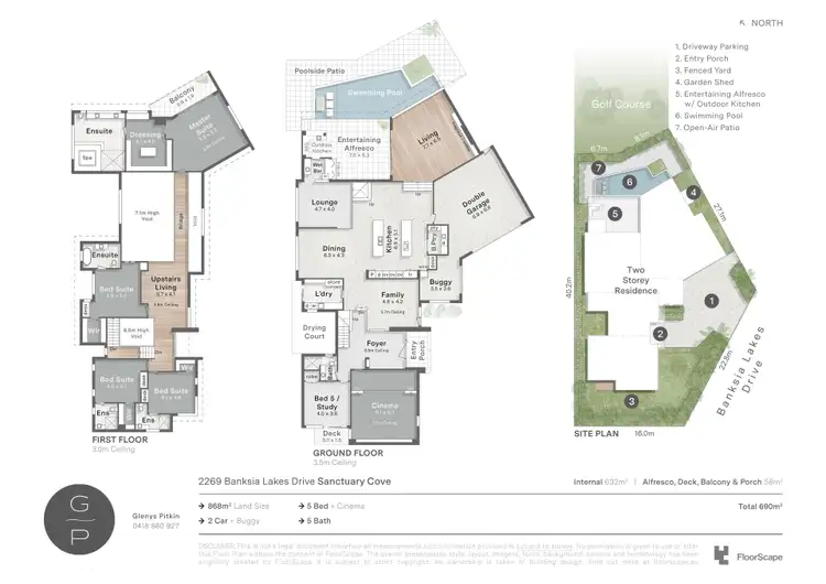 Floorplan of Homely house listing, 2269 Banksia Lakes Drive, Sanctuary Cove QLD 4212