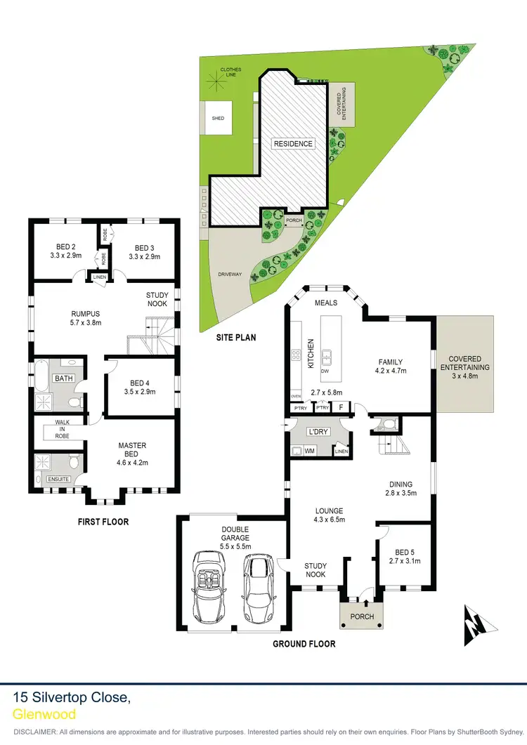 Floorplan of Homely house listing, 15 Silvertop Close, Glenwood NSW 2768