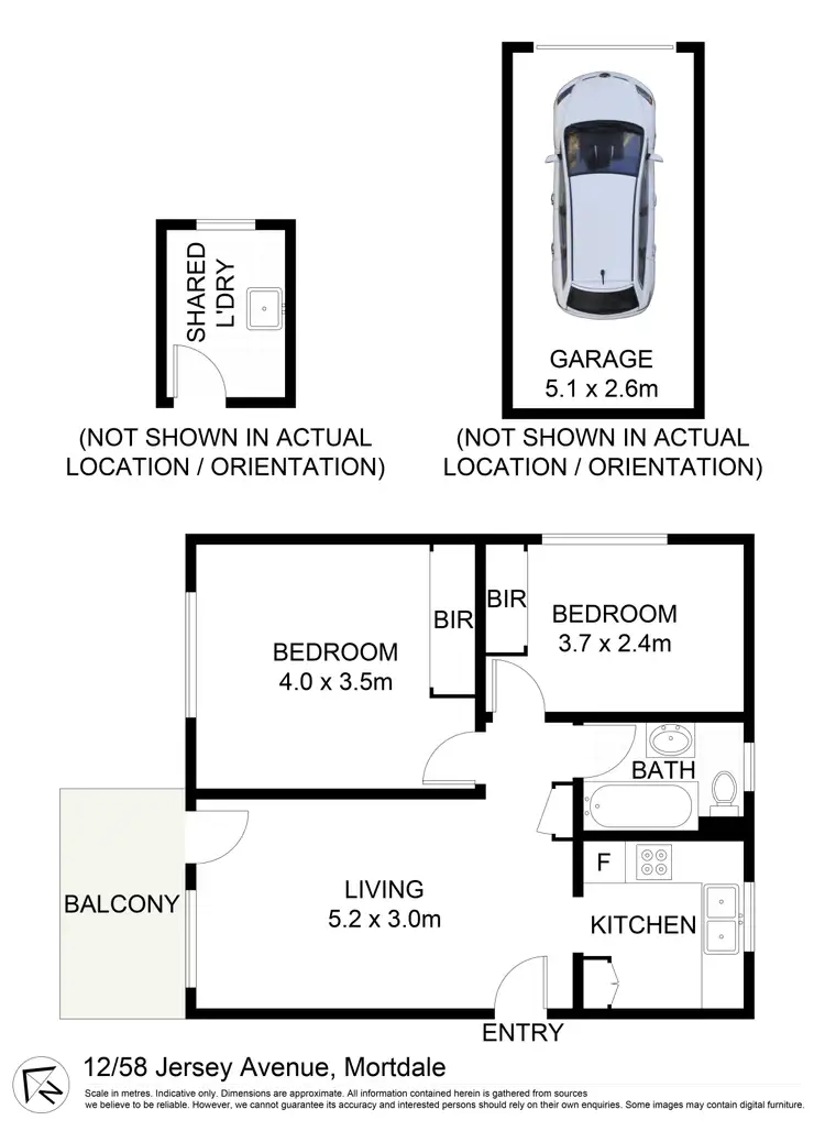 Floorplan of Homely apartment listing, 12/58 Jersey Avenue, Mortdale NSW 2223