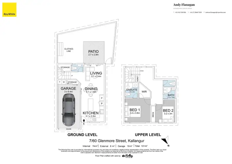 Floorplan of Homely townhouse listing, 7/60-64 Glenmore Street, Kallangur QLD 4503