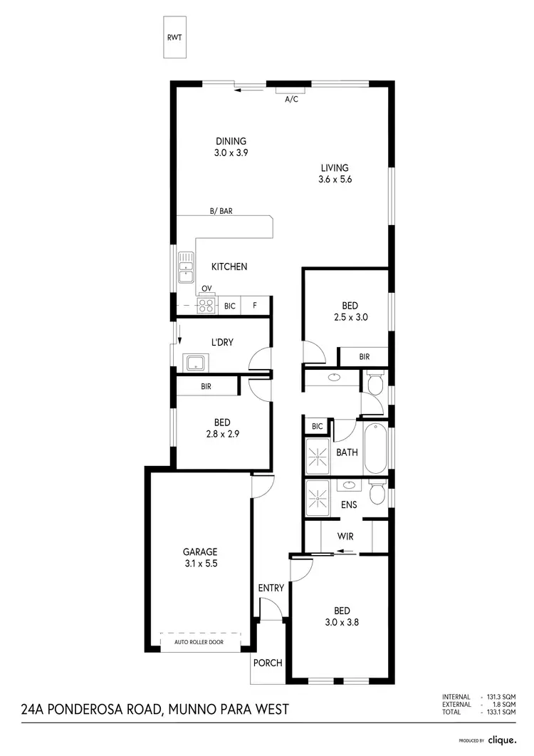 Floorplan of Homely house listing, 24A Ponderosa Road, Munno Para West SA 5115