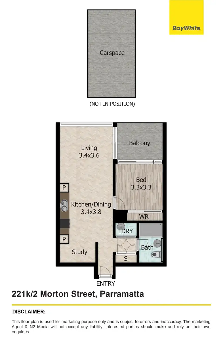 Floorplan of Homely apartment listing, 221K/2 Morton Street, Parramatta NSW 2150