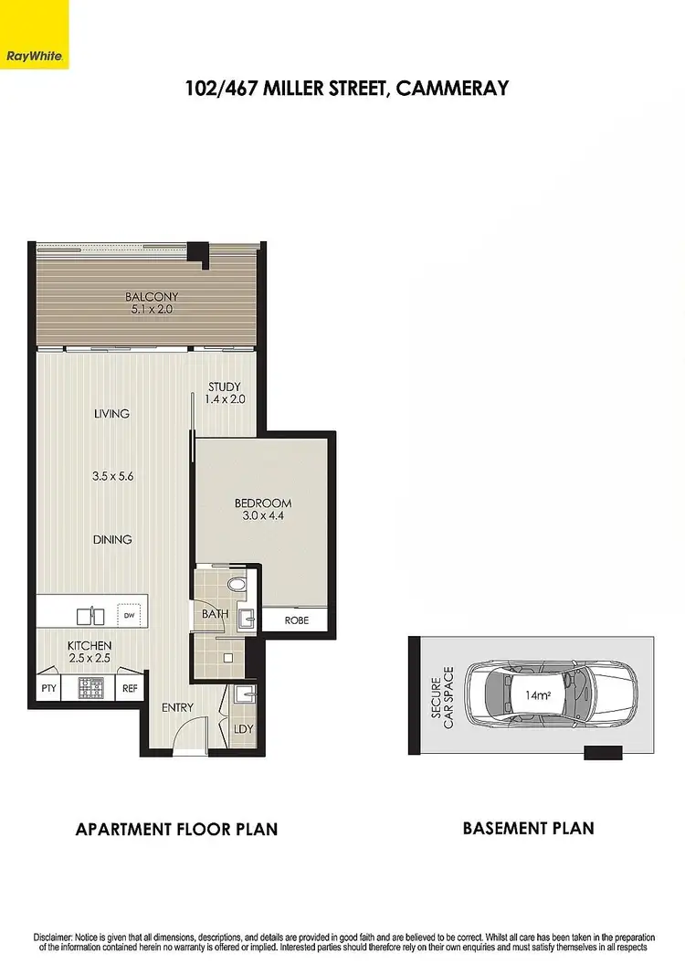 Floorplan of Homely apartment listing, 102/467 Miller Street, Cammeray NSW 2062