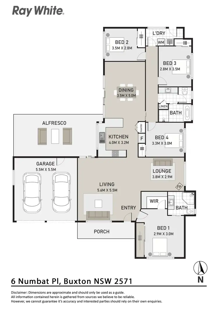 Floorplan of Homely house listing, 6 Numbat Place, Buxton NSW 2571
