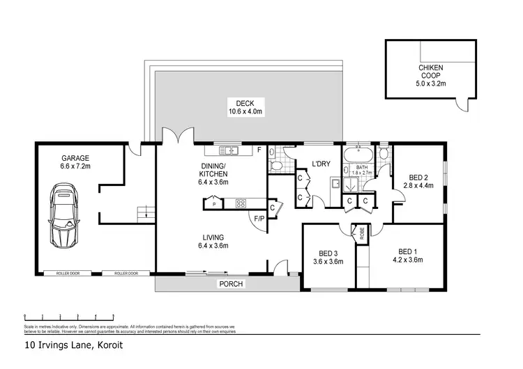 Floorplan of Homely house listing, 10 Irvings Lane, Koroit VIC 3282