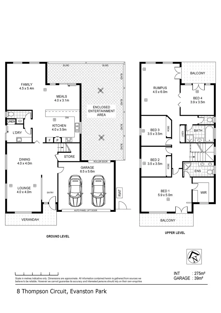 Floorplan of Homely house listing, 8 Thompson Circuit, Evanston Park SA 5116