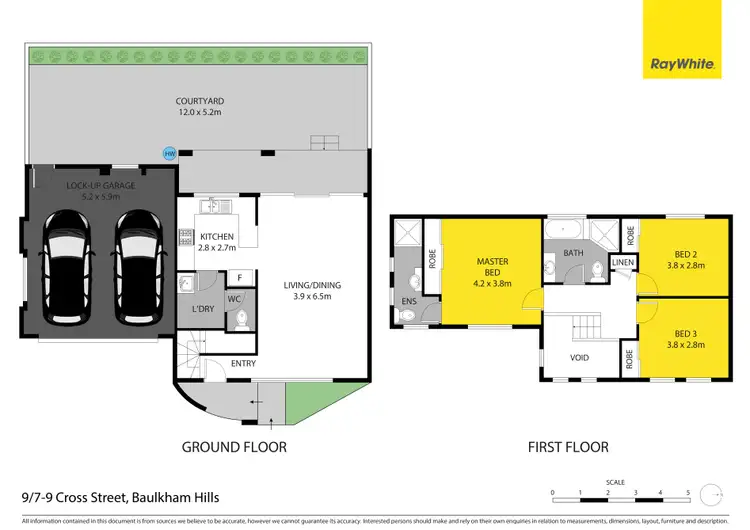 Floorplan of Homely townhouse listing, 9/7-9 Cross Street, Baulkham Hills NSW 2153