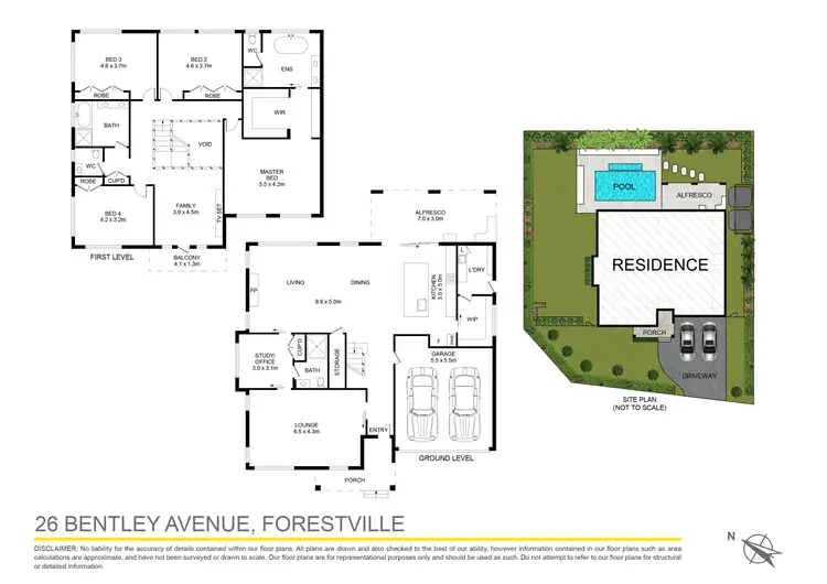 Floorplan of Homely house listing, 26 Bentley Avenue, Forestville NSW 2087