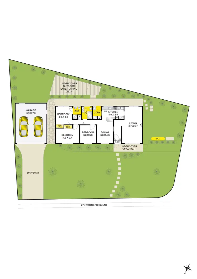 Floorplan of Homely house listing, 1 Armitage Court, Belmont VIC 3216