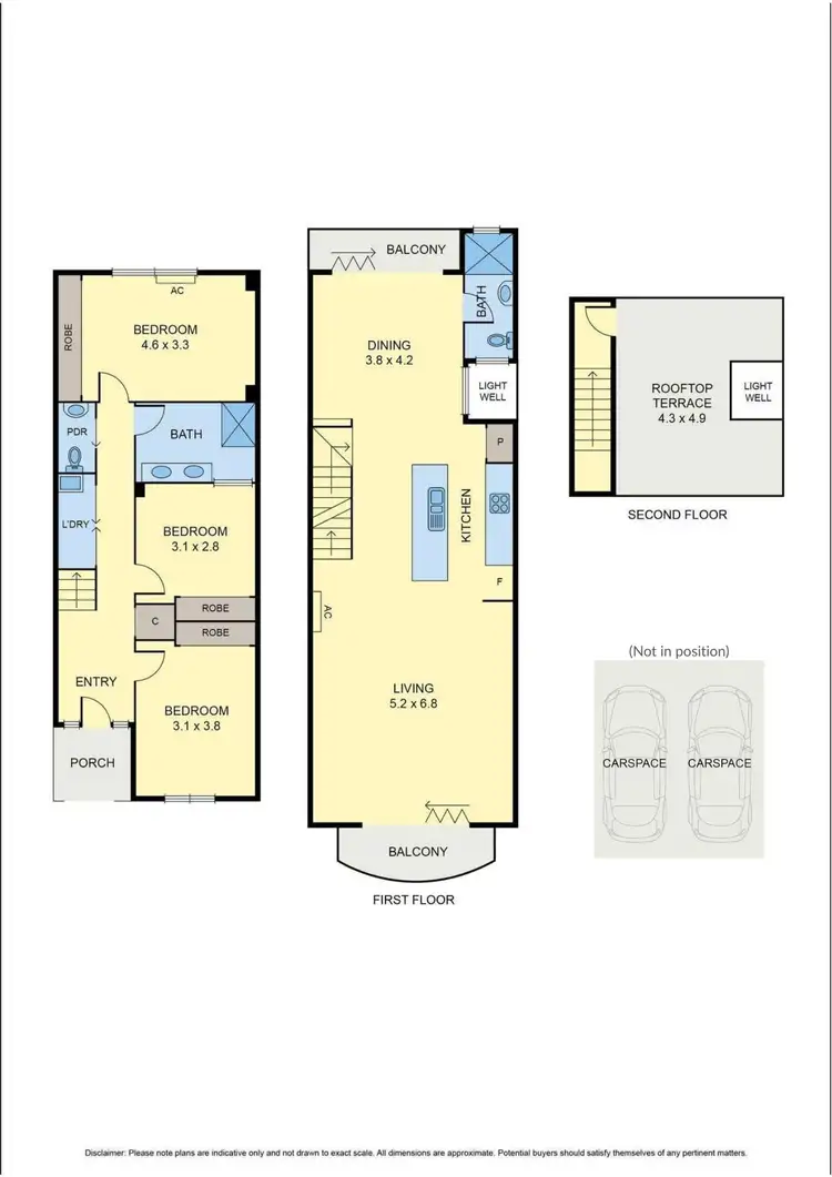Floorplan of Homely townhouse listing, 2/1 Curtis Place, Brunswick VIC 3056