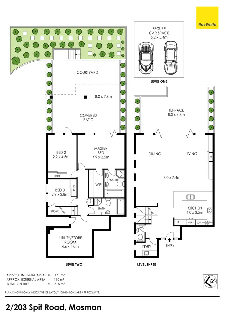 Floorplan of Homely apartment listing, 2/203 Spit Road, Mosman NSW 2088