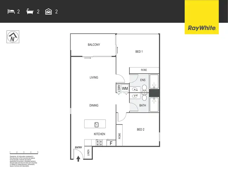 Floorplan of Homely apartment listing, 711/49 Furzer Street, Phillip ACT 2606