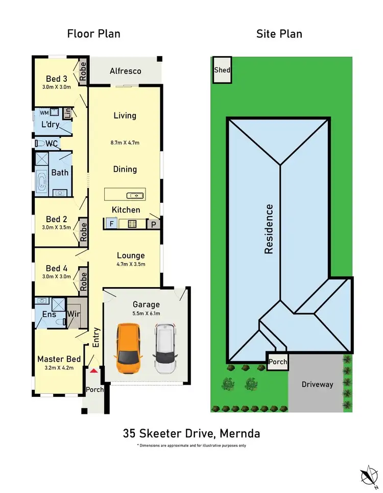 Floorplan of Homely house listing, 35 Skeeter Drive, Mernda VIC 3754