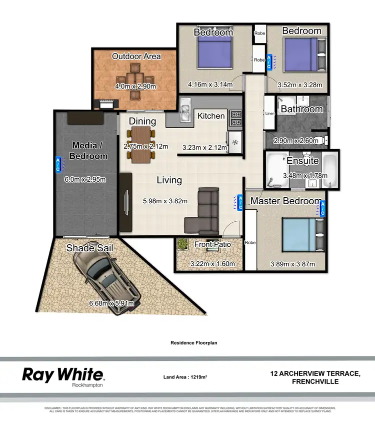Floorplan of Homely house listing, 12 Archer View Terrace, Frenchville QLD 4701