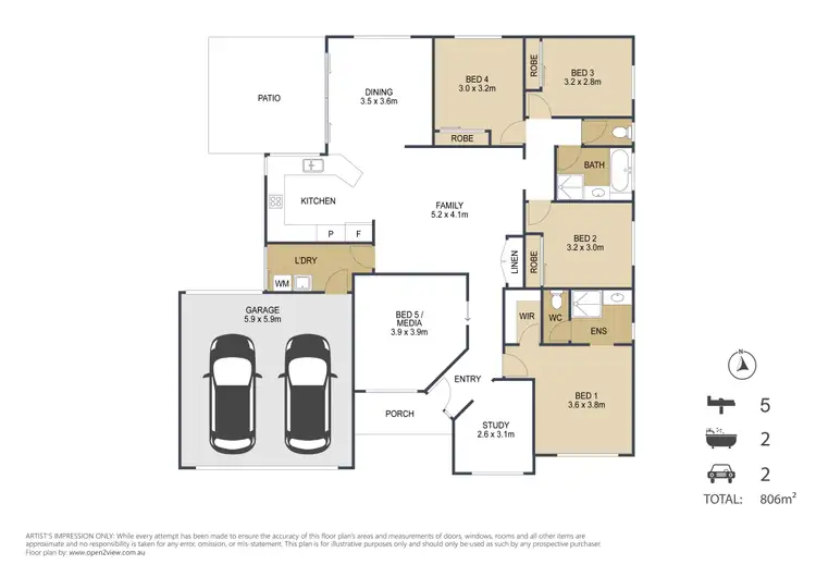 Floorplan of Homely house listing, 41 Brooksfield Drive, Sarina Beach QLD 4737