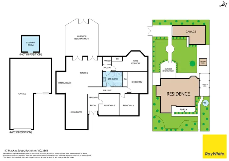 Floorplan of Homely house listing, 117 Mackay Street, Rochester VIC 3561