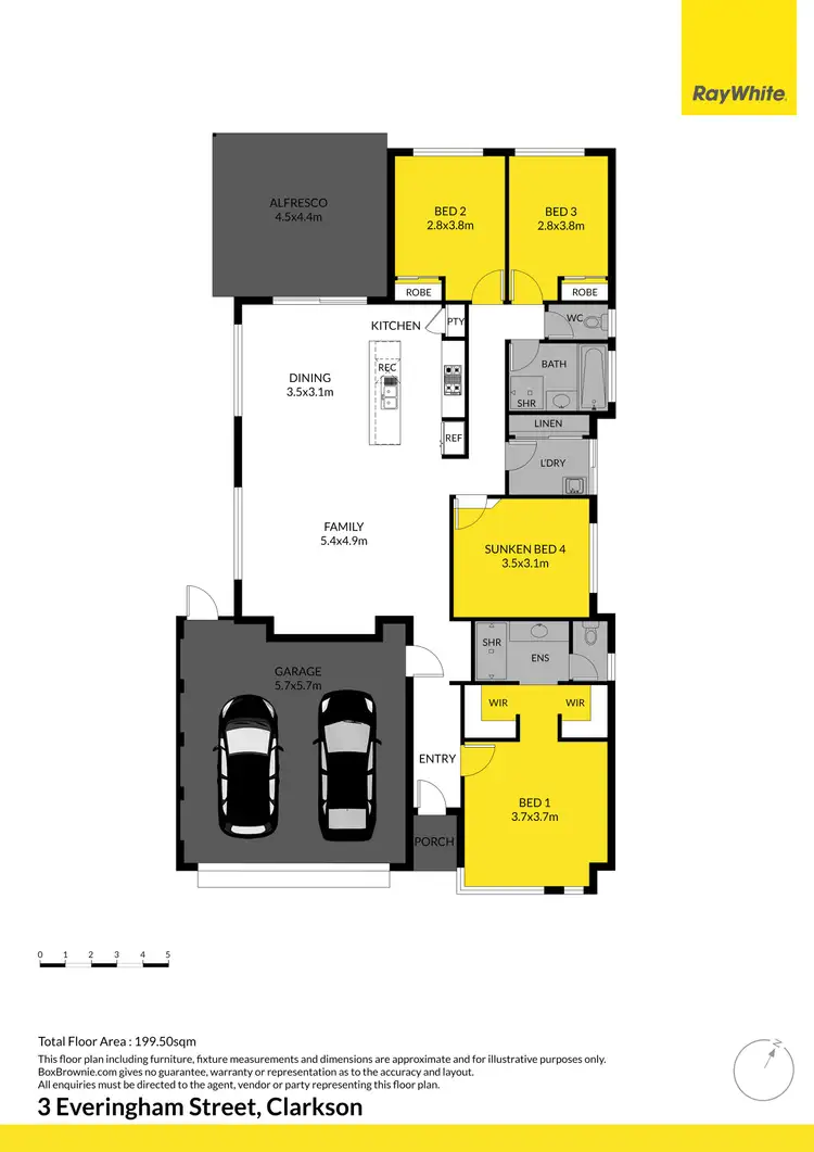 Floorplan of Homely house listing, 3 Everingham Street, Clarkson WA 6030