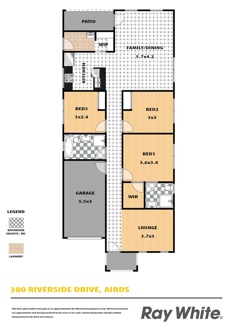Floorplan of Homely house listing, 380 Riverside Drive, Airds NSW 2560