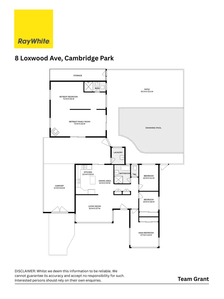 Floorplan of Homely house listing, 8 Loxwood Avenue, Cambridge Park NSW 2747